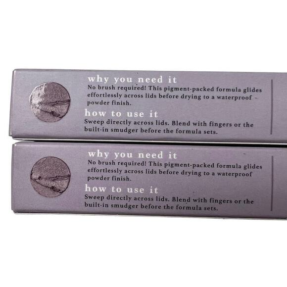 Julep Beauty Crème to Powder Eyeshadow 101 Smoky Grey Shimmer Lot of 2 - Picture 5 of 7